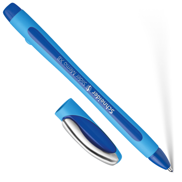 Charles Keasing Humaan Rennen Slider Memo blue Line width XB Ballpoint pens | buy on schneiderpen.com