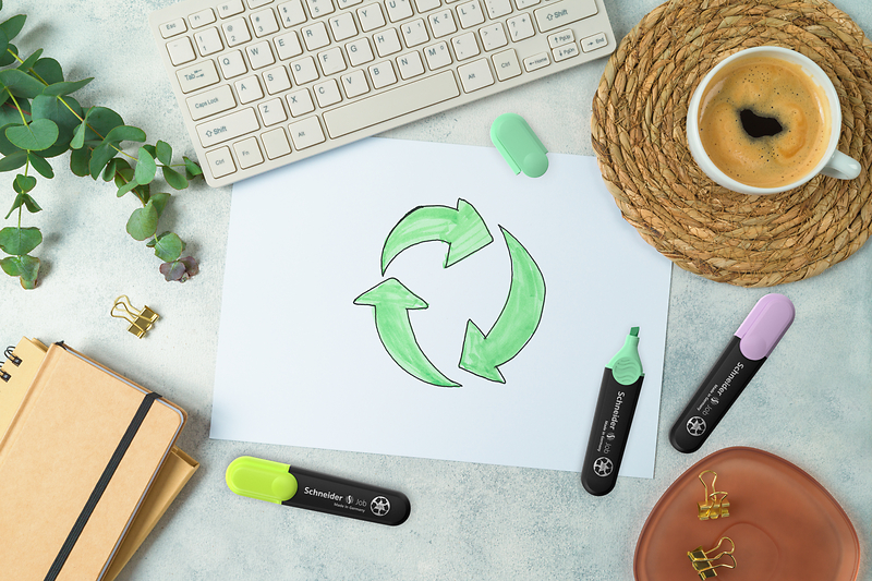 Textmarker Blauer Engel