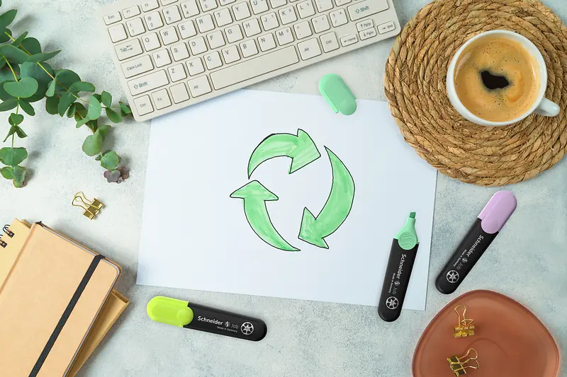 Textmarker Blauer Engel