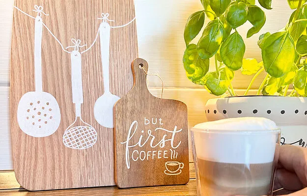 DIY-Holzbrett-Header