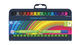 Adjustable pencil case with16 different colours as fineliner or fibrepens.