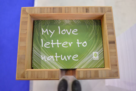 Auf dem Schneider Stand auf der Paperworld schrieb man dieses Jahr zahlreiche Liebesbriefe an die Natur
