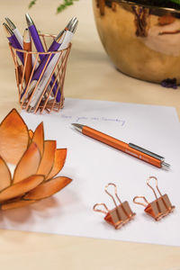 Ballpoint pen Perlia in bronze is an excelent decoration on every desk