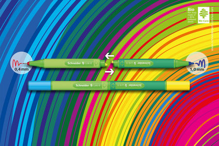 Ein Stift, zwei verschiedene Spitzen und 16 ausgefallene Farben = 469 Möglichkeiten!