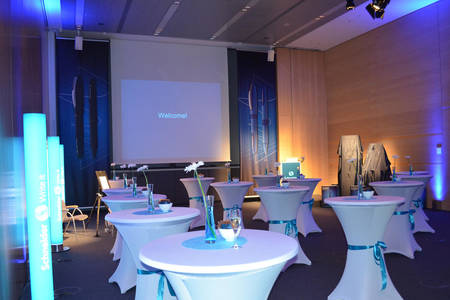 Event room for the product introduction of the rollerball One