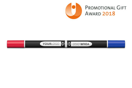 Innovationen werden belohnt: Fineliner Link-It als Webeschreibgerät wurde unter 229 Einreichungen mit dem Promotional Gift Award 2018 gekürt. 