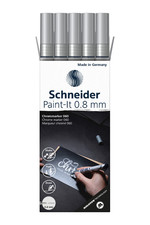Le chrome liquide du marqueur Schneider chrome Paint-It 060 et 061 confère un look particulier à presque toutes les surfaces d'objets lisses, sombres et non absorbantes.
