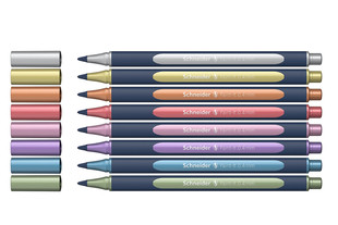 Schneider Metallic Rollerball Paint-It 050 with an ultra-smooth tip.