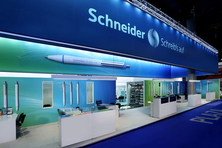 Slider Xite at the Schneider booth at the Paperworld 2017.