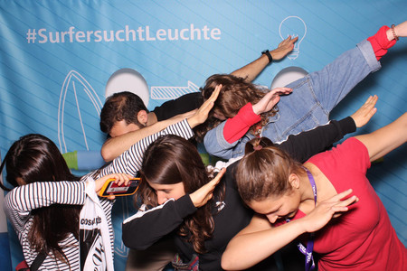 Spass mit der Schneider Fotobox auf dem Messestand bei der You 2019 in Berlin.