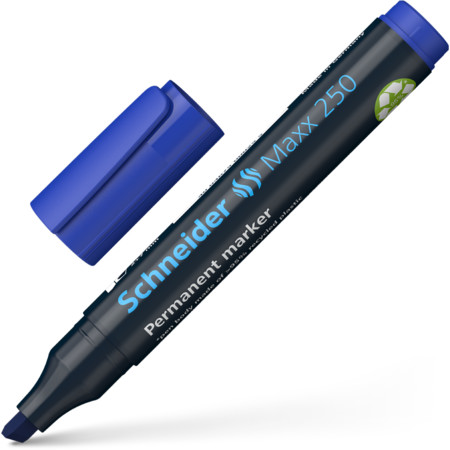 Maxx 250 blauw Schrijfbreedte 2+7 mm Permanent markers by Schneider