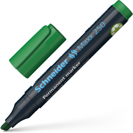 Maxx 250 verde Trazo de escritura 2+7 mm Marcadores permanentes by Schneider