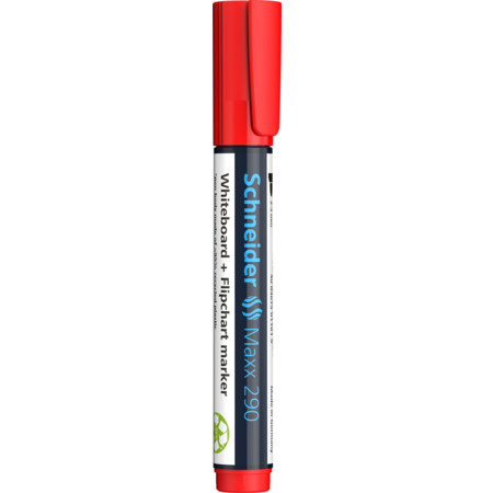 Maxx 290 rojo Trazo de escritura 2-3 mm Marcadores para pizarra blanca y flipchart by Schneider