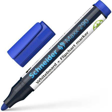 Maxx 290 blauw Schrijfbreedte 2-3 mm Whiteboard- & Flip-over markers von Schneider