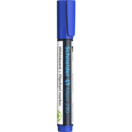 Schneider marka Maxx 290 Mavi Çizgi kalınlığı 2-3 mm Beyaz Tahta ve Flipchart Kalemleri