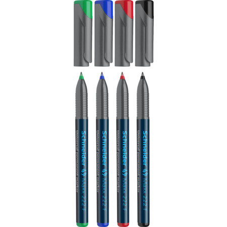 Schneider marka Maxx 222 kılıf Çoklu paket Çizgi kalınlığı 0.7 mm Asetat Kalemleri