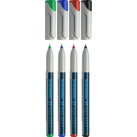 Schneider marka Maxx 223 kılıf Çoklu paket Çizgi kalınlığı 0.7 mm Asetat Kalemleri