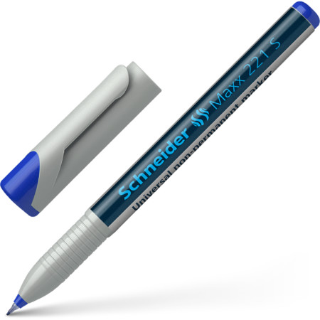 Schneider marka Maxx 221 Mavi Çizgi kalınlığı 0.4 mm Asetat Kalemleri