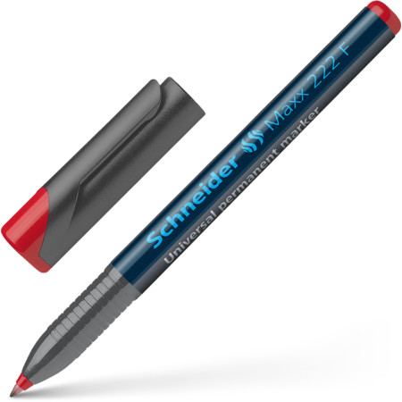 Schneider marka Maxx 222 Kırmızı Çizgi kalınlığı 0.7 mm Asetat Kalemleri