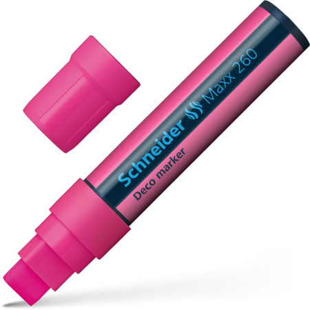 Maxx 260 pink Line width 5+15 mm Chalk markers by Schneider