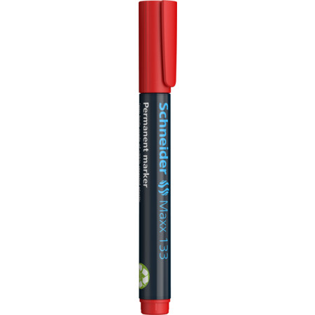 Maxx 133 rojo Trazo de escritura 1+4 mm Marcadores permanentes by Schneider