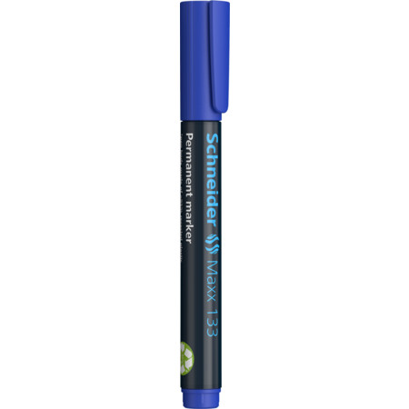 Maxx 133 azul Trazo de escritura 1+4 mm Marcadores permanentes von Schneider