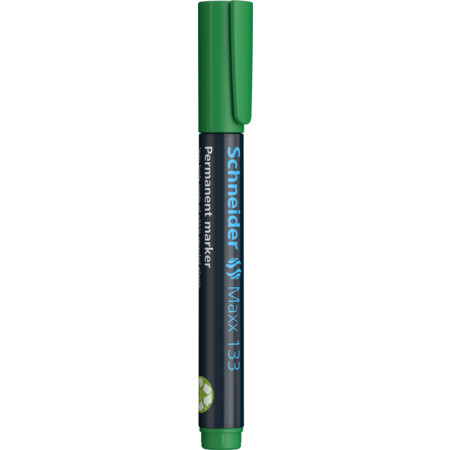 Maxx 133 verde Trazo de escritura 1+4 mm Marcadores permanentes von Schneider