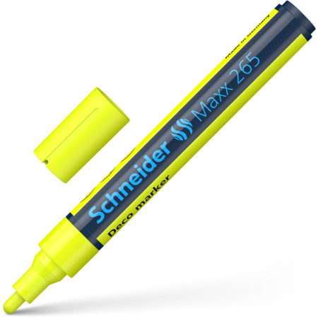 Maxx 265 jaune Épaisseurs de trait 2-3 mm Marqueurs à craie by Schneider