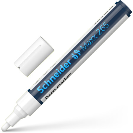 Maxx 265 blanc Épaisseurs de trait 2-3 mm Marqueurs à craie by Schneider