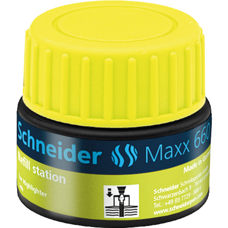 Refill station Maxx 660 yellow Wkłady do markerów by Schneider