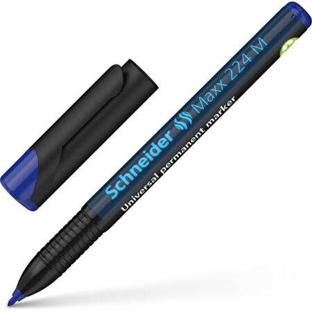 Schneider marka Maxx 224 Mavi Çizgi kalınlığı 1 mm Asetat Kalemleri