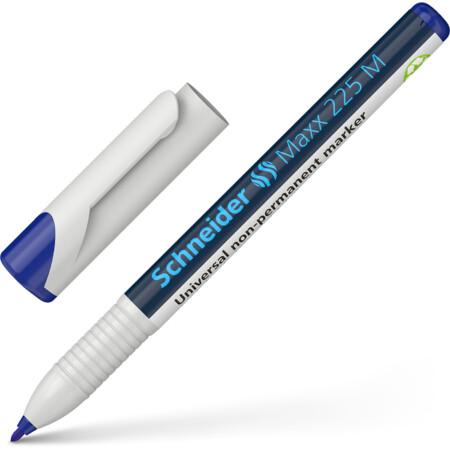 Schneider marka Maxx 225 Mavi Çizgi kalınlığı 1 mm Asetat Kalemleri