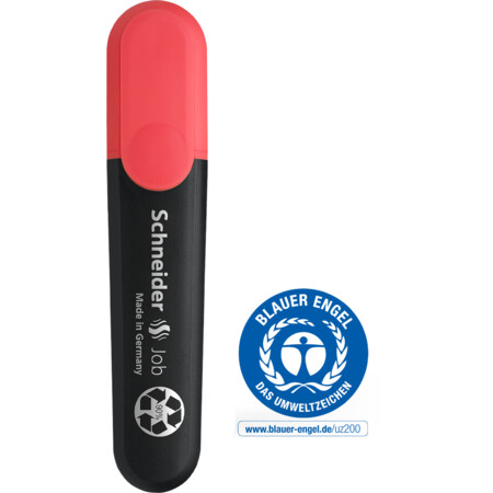 Schneider marka Job Kırmızı Çizgi kalınlığı 1+5 mm Fosforlu Kalemler