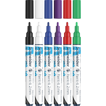 Paint-It 310 Multipack Line width 2 mm Acrylic markers by Schneider