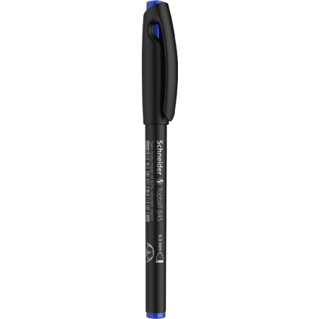 Schneider Topball 845 Tintenroller stabiler Edelstahlspitze, 0,3 mm 10er Packung blau 