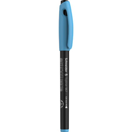 Topliner 967 bleu claire Épaisseurs de trait 0.4 mm Fineliner et stylos fibre by Schneider