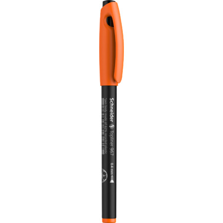 Topliner 967 orange Épaisseurs de trait 0.4 mm Fineliner et stylos fibre by Schneider