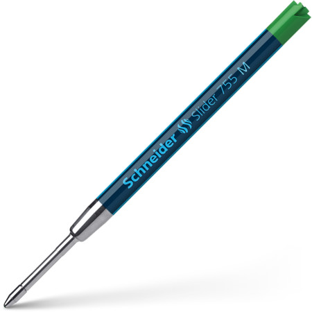 Slider 755 vert Épaisseurs de trait M Recharges pour stylos à bille by Schneider