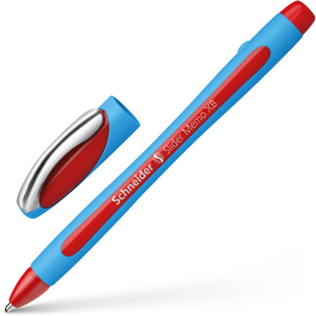 Schneider marka Slider Memo Kırmızı Çizgi kalınlığı XB Tükenmez Kalemler