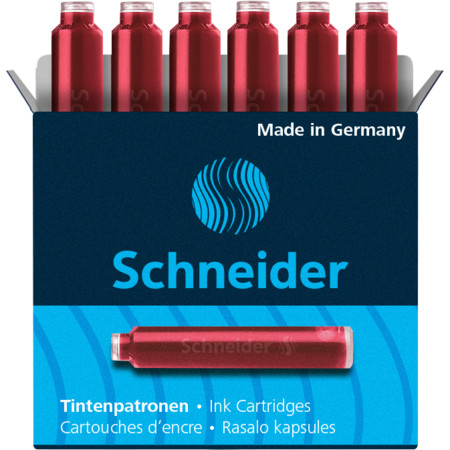 Ink cartridges red Cartridges and ink bottles by Schneider