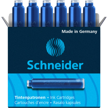 Ink cartridges blue Cartridges and ink bottles by Schneider