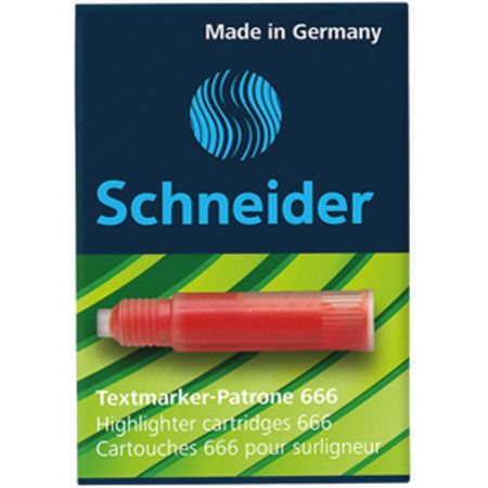 Patrone Maxx Eco 666 rood Vullingen voor markers by Schneider