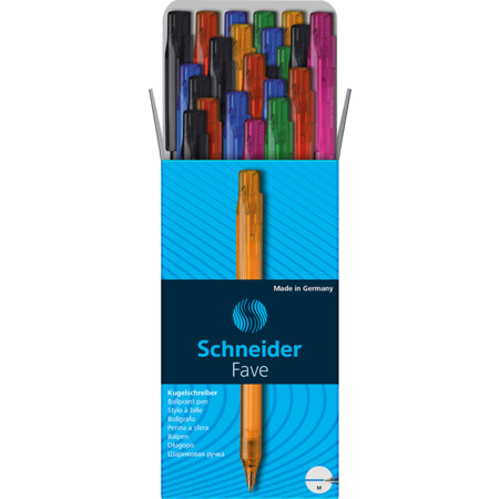 Schneider marka Fave box Çoklu paket Çizgi kalınlığı M Tükenmez Kalemler