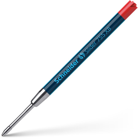 Slider 755 rouge Épaisseurs de trait XB Recharges pour stylos à bille by Schneider