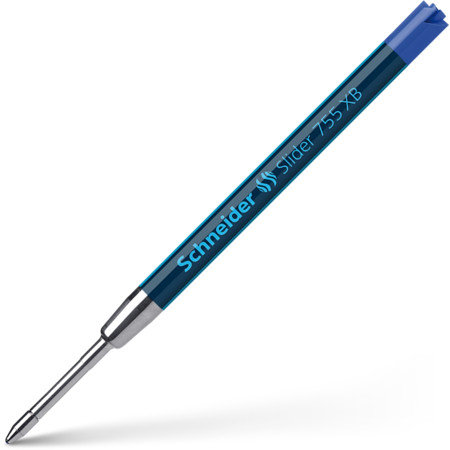 Slider 755 bleue Épaisseurs de trait XB Recharges pour stylos à bille by Schneider