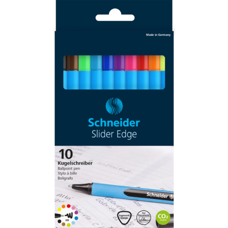 Slider Edge pochette Multipack Épaisseurs de trait XB Stylos à bille von Schneider