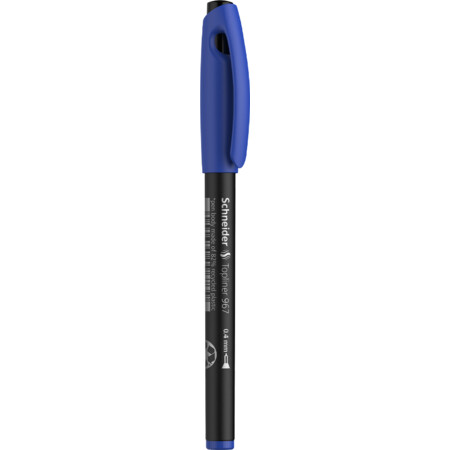 Topliner 967 blau Strichstärke 0.4 mm Fineliner und Faserschreiber von Schneider