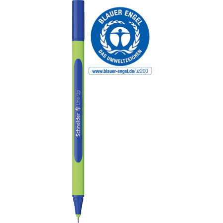 Line-Up lapis-blue Épaisseurs de trait 0.4 mm Fineliner et Brush pens by Schneider