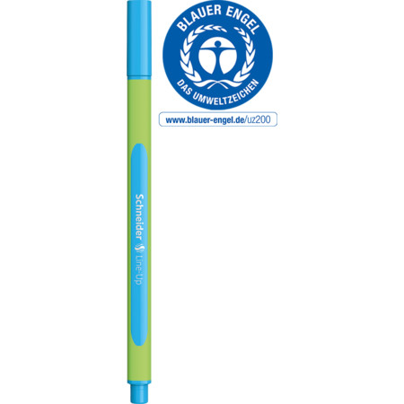 Line-Up mineral-blue Trazo de escritura 0.4 mm Fineliner y Brush pens by Schneider