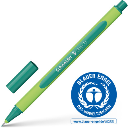 Line-Up nautic-green Épaisseurs de trait 0.4 mm Fineliner et Brush pens by Schneider